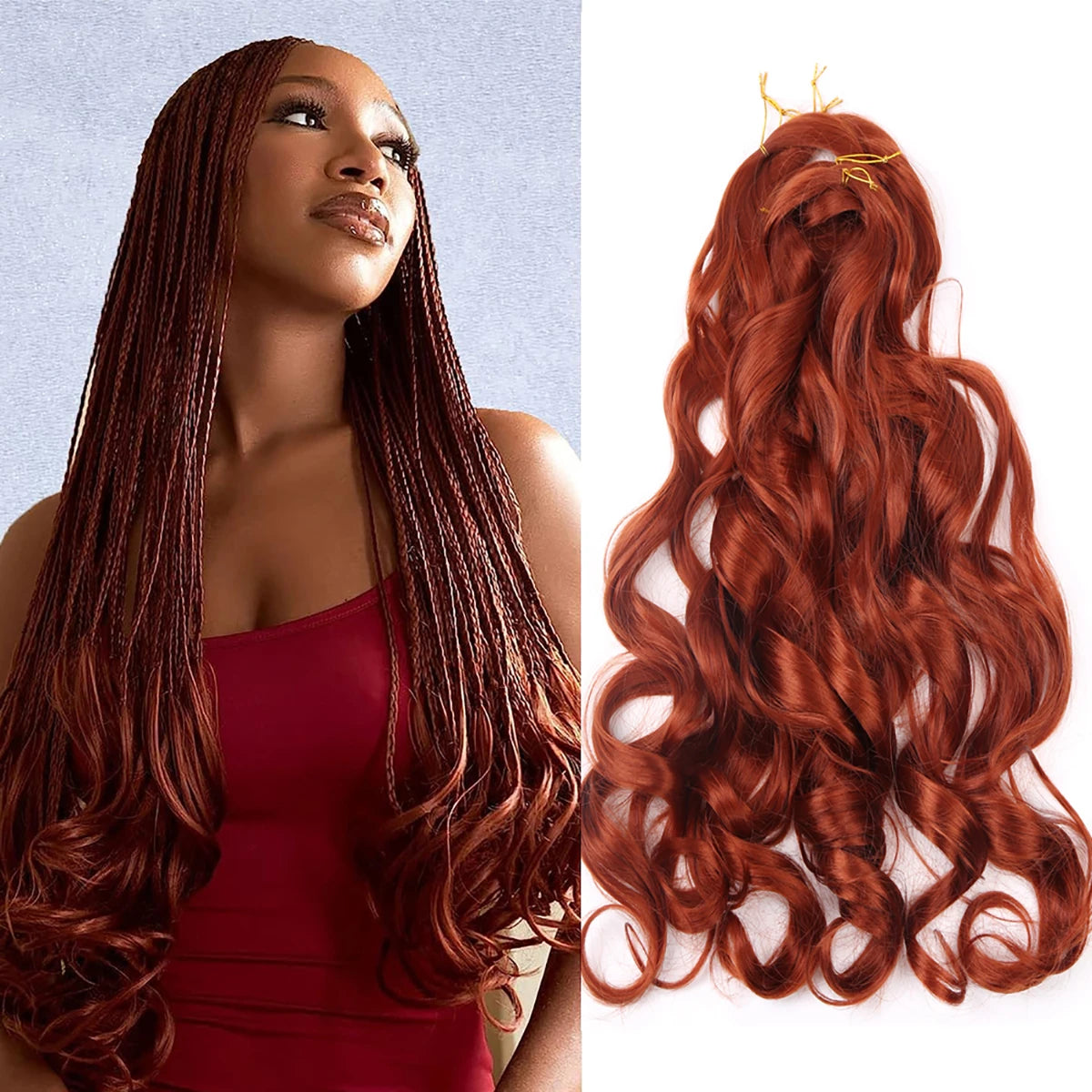 French Curly Crochet Braiding