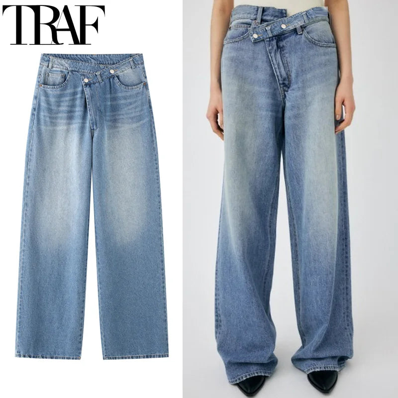 Baggy Jeans Woman Pants wide leg