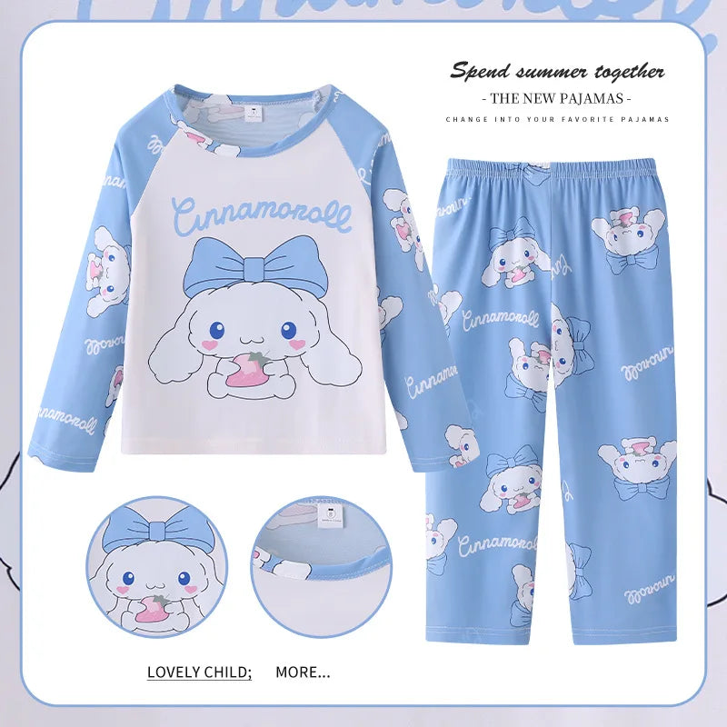 Girls Pajamas Sets Sleepwear Hello Kitty