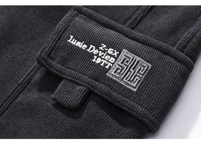 Winter Fleece Men Casual Pants