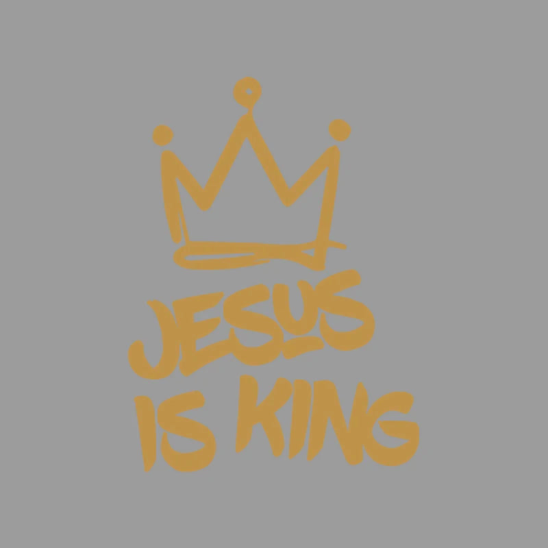 Jesus is King and wears a crown