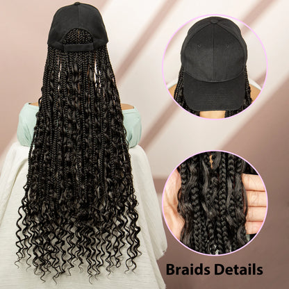 Synthetic Baseball Cap Wig