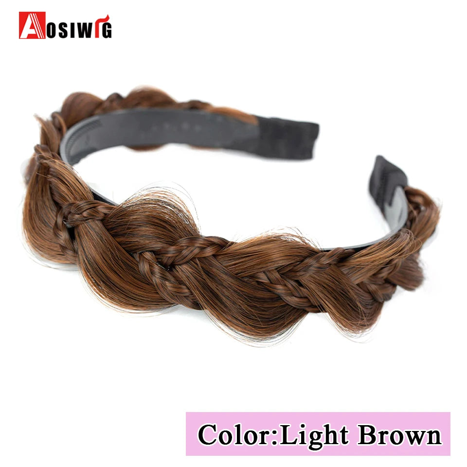 Synthetic Fishbone Braided Headband