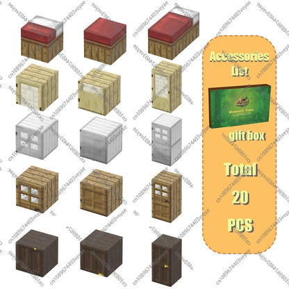 Minecraft Magnetic Building Blocks Mine World Magnet