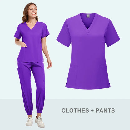 Medical Scrub Suits Uniform Women