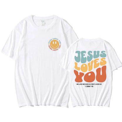 Jesus Loves You Funny T Shirt Men
