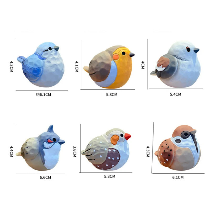 Handcrafted Resin Bird wood