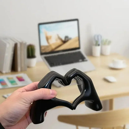 Creative Heart Hand Statue Resin