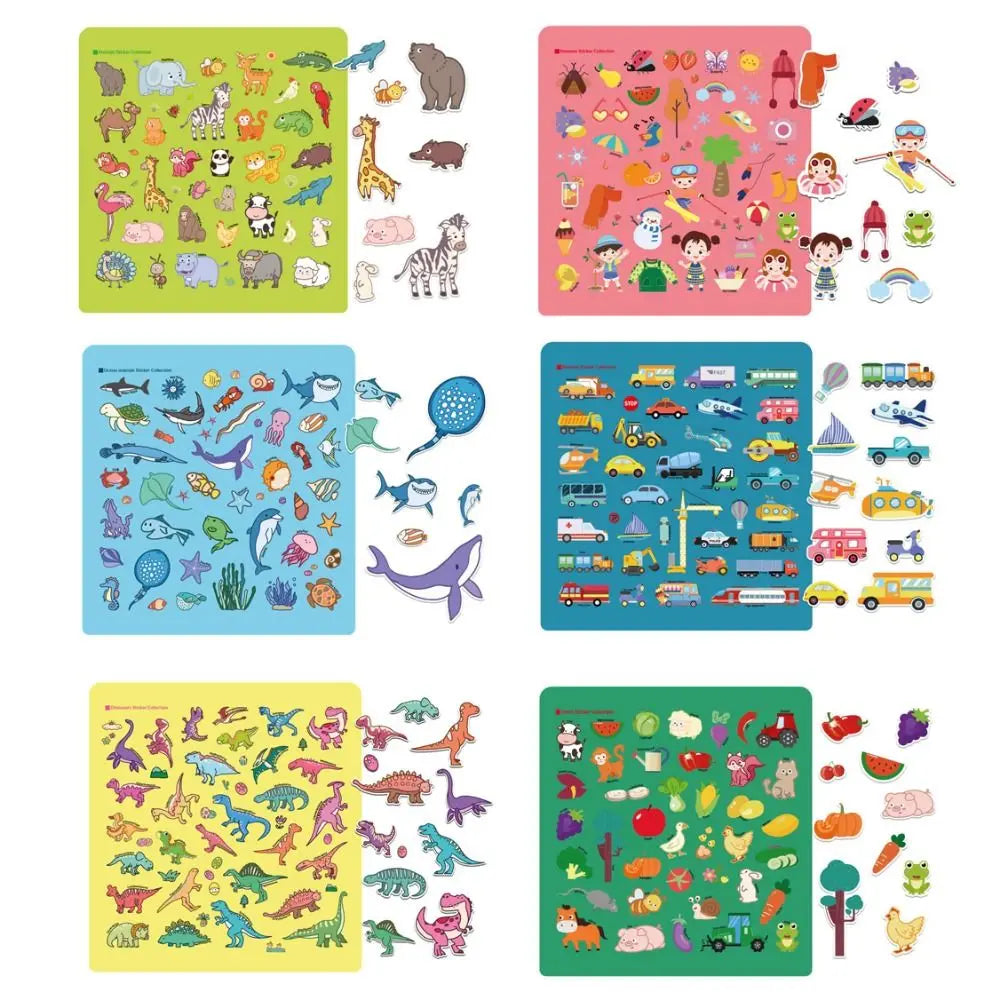 Educational Jelly Sticker Books