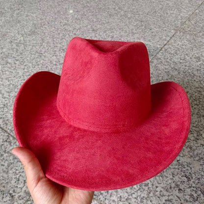 Suede cowboy hat
