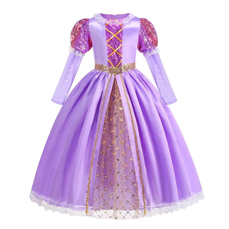 Disney Princess Rapunzel Girl Dress