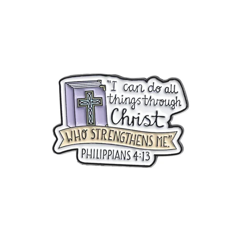 I Can Do All Things Through Christ Enamel Pin