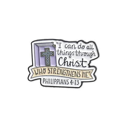 I Can Do All Things Through Christ Enamel Pin