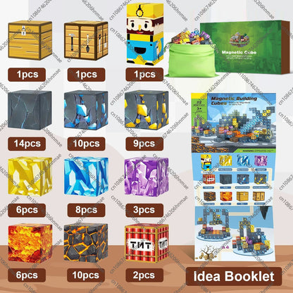 Minecraft Magnetic Building Blocks Mine World Magnet