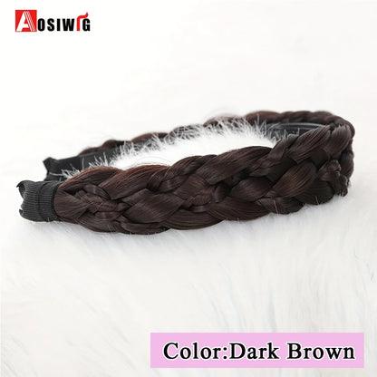 Synthetic Fishbone Braided Headband