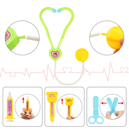 Children's simulation medical tool set box,