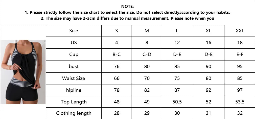 Bikini Two-Piece Swimsuit Women's Large Size