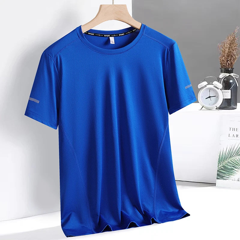 9xl Large Plus Size Quick Dry Short Sleeve T Shirt