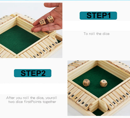 Shut The Box Dice Board Game