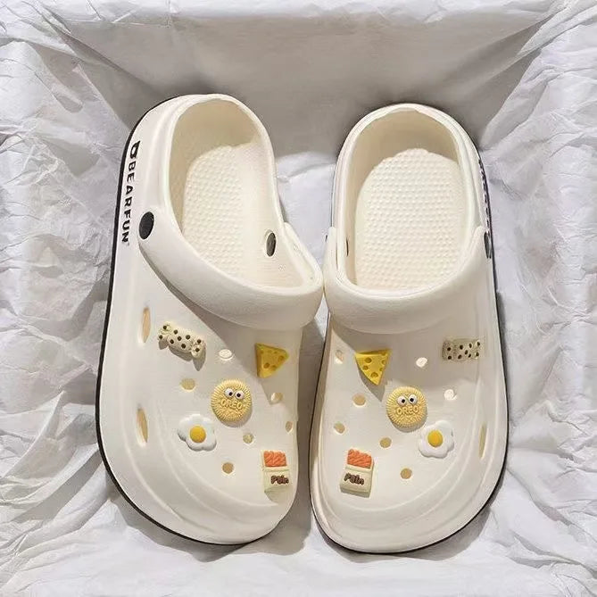 Women's rubber shoes like crocs