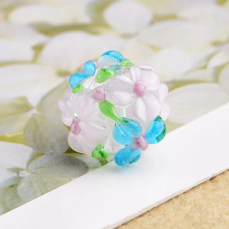 Glass Flower Beads