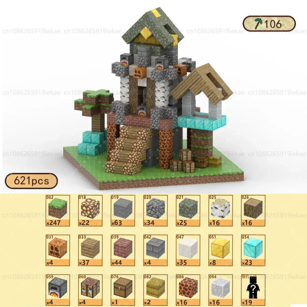 Minecraft Magnetic Building Blocks Mine World Magnet