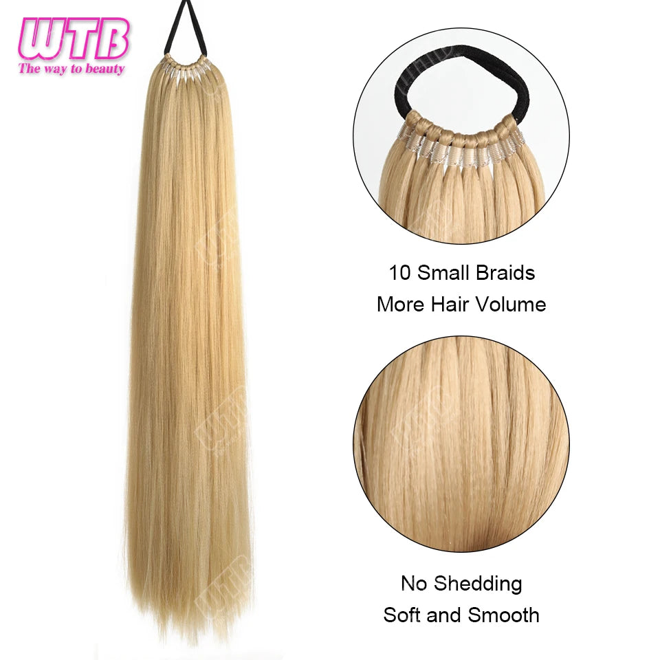 Synthetic braided wig