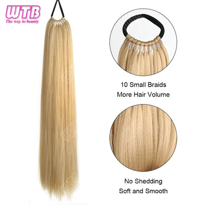 Synthetic braided wig