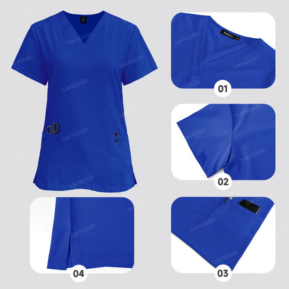 Medical Uniforms Woman Men Dentist  Scrubs Set