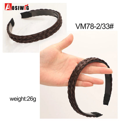 Synthetic Fishbone Braided Headband