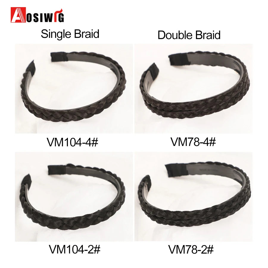 Synthetic Fishbone Braided Headband