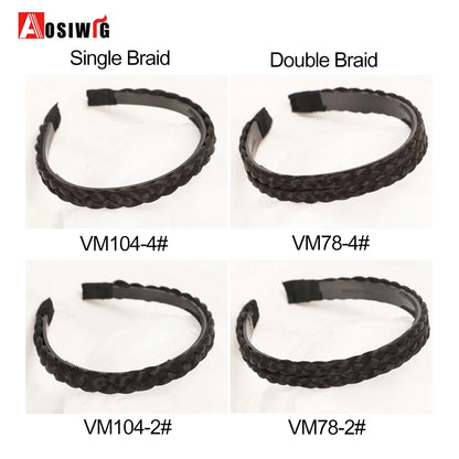 Synthetic Fishbone Braided Headband