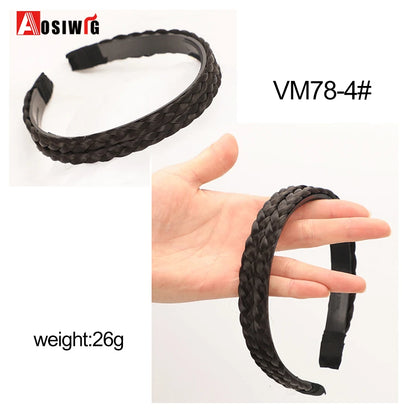 Synthetic Fishbone Braided Headband