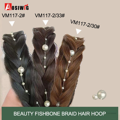 Synthetic Fishbone Braided Headband