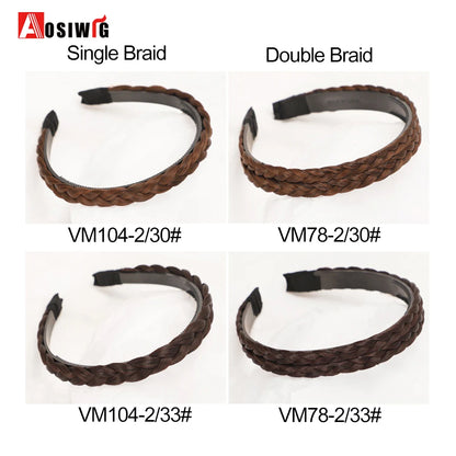 Synthetic Fishbone Braided Headband