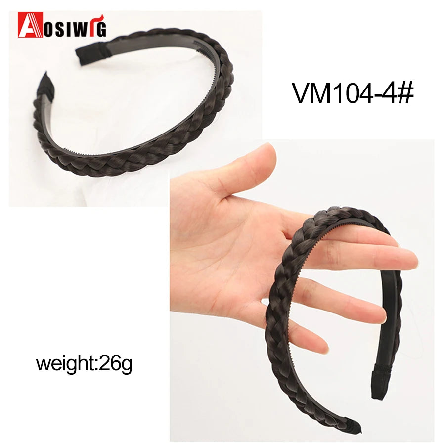 Synthetic Fishbone Braided Headband