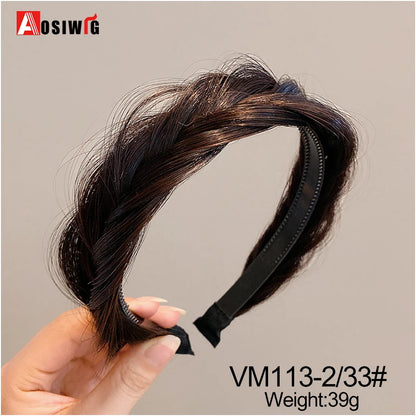 Synthetic Fishbone Braided Headband